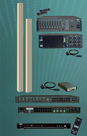 colonne de sonorisation,amplificateur,reverberation